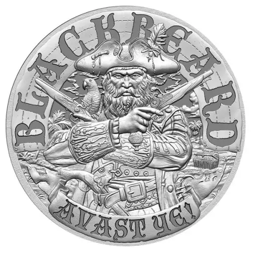 1 oz Blackbeard - Silver Round (3)