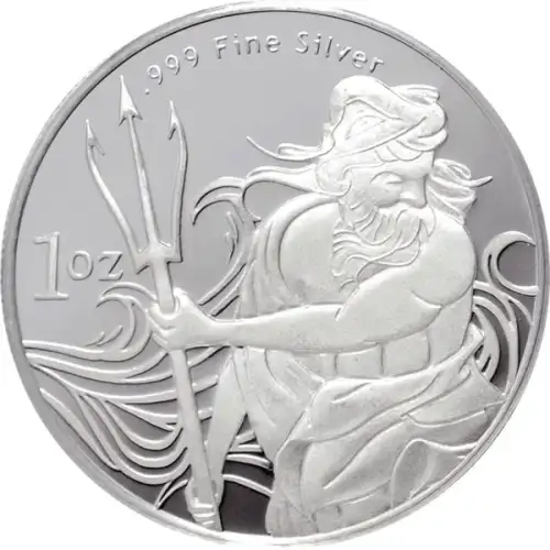 1 oz Trident - Silver Round (2)