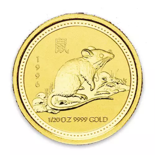 1996 1/20oz Australian Perth Mint Gold Lunar: Year of the Mouse (2)