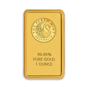 1oz Australian Perth Mint gold bar - minted