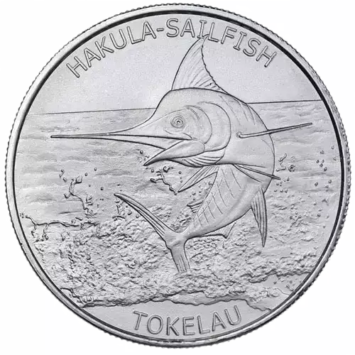 2016 1 oz Tokelau Silver Sailfish Coin (BU) (3)