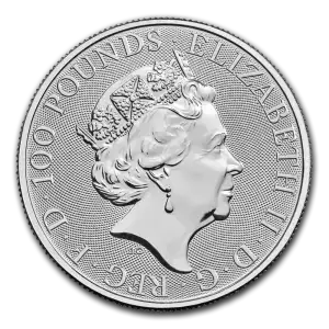 2018 Great Britain 1 oz Platinum Queen's Beasts The Dragon (2)