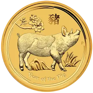 2019 1oz Australian Perth Mint Year of the Boar AU Coin (2)