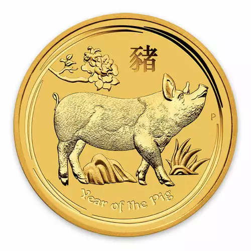 2019 2oz  Australian Perth Mint Gold Lunar Year of the Pig (2)