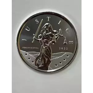 2022 1oz Gibraltar Silver 1 Pound Justice Coin