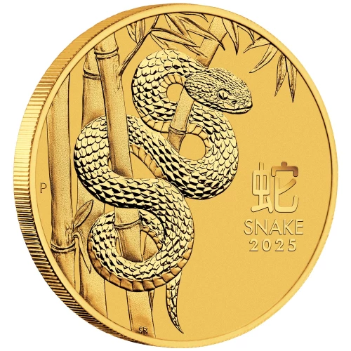 2025 1/4oz Australian Perth Mint Gold Lunar Series III: Year of the Snake (3)