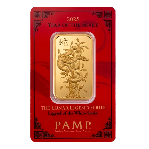 2025 1oz PAMP Gold Bar - Year of the Snake (2)