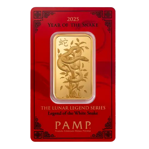 2025 1oz PAMP Gold Bar - Year of the Snake (2)