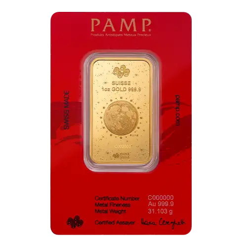 2025 1oz PAMP Gold Bar - Year of the Snake (3)