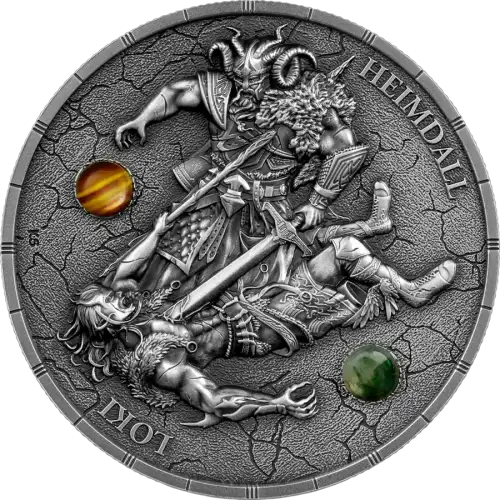 2025 2 oz Ragnarök: Loki & Heimdall - Ultra High Relief Silver Coin (2)