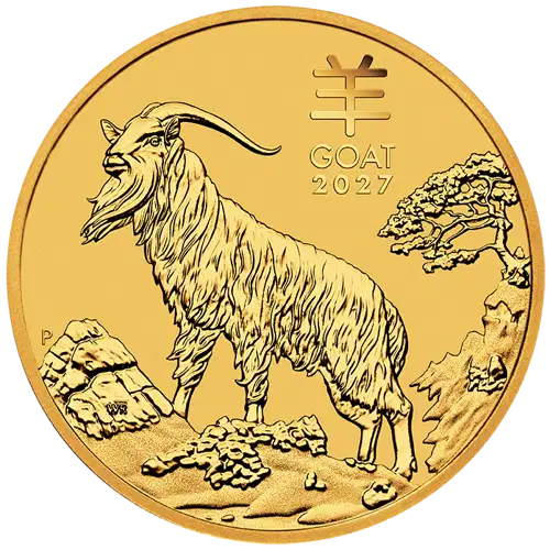 2027 1 oz Australian Perth Mint Gold Lunar Series III: Year of the Goat