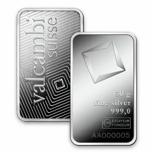 50g Valcambi Minted Silver Bar (2)