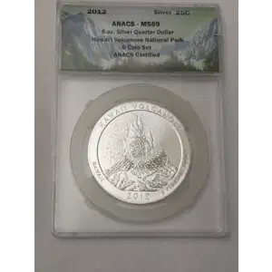 2012 5 oz Silver America the Beautiful Hawaii Volcanoes National Park