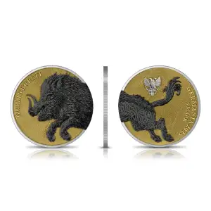 2025 2 X 1 oz Germania Beasts - Gullinbursti Geminus Silver Coin (2)